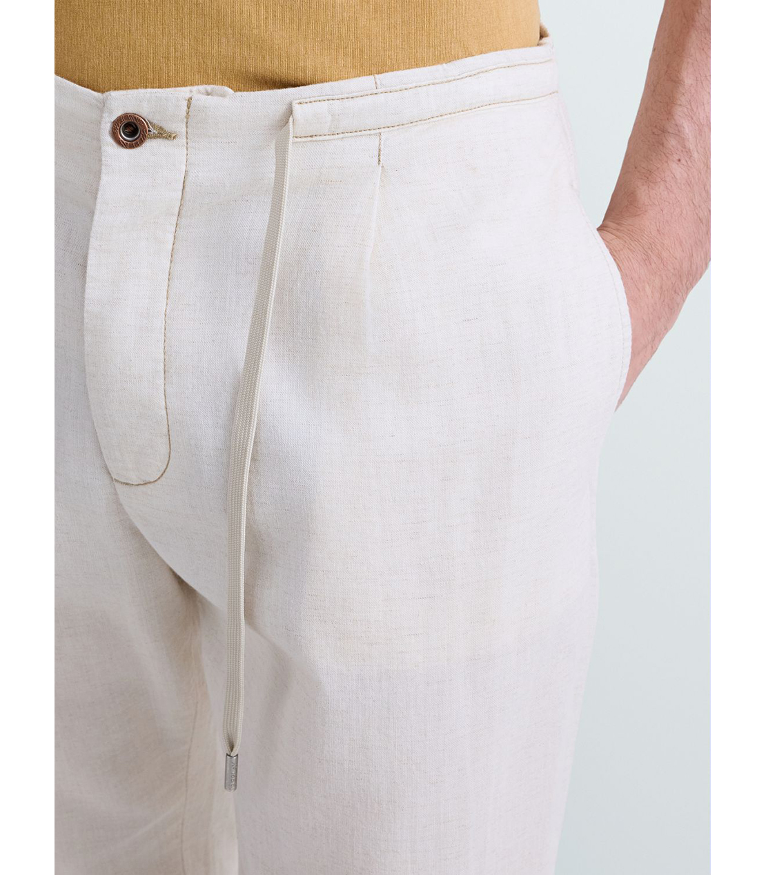 テーパードフィットデニムパンツ（セットアップ） 詳細画像 アイボリー 6